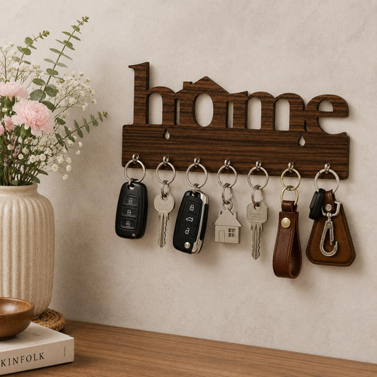 Premium Home Keys Wooden Key Holder