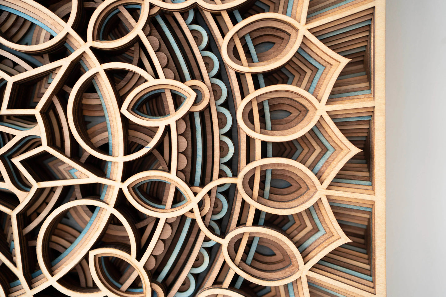 Elegant Layered Wooden Mandala Wall Art