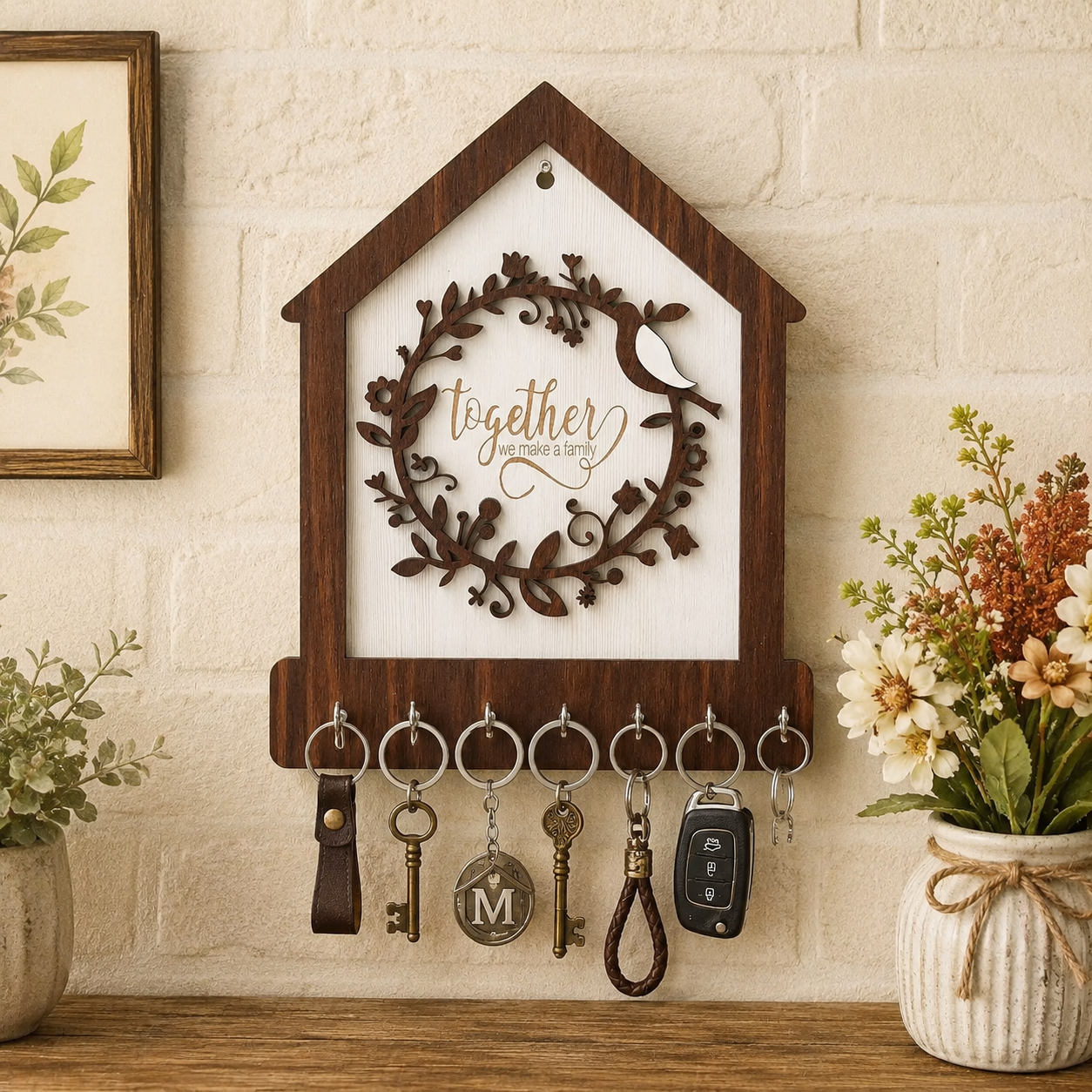 Together We Make a Family Design Key Holder