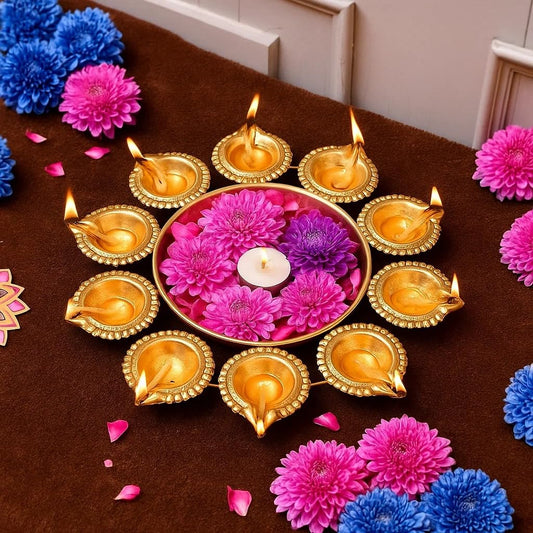 Urli Diwali Gift Decoration Items for Home Decor Decorative Diya Bowl