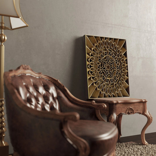 Elegant Layered Wooden Mandala Wall Art